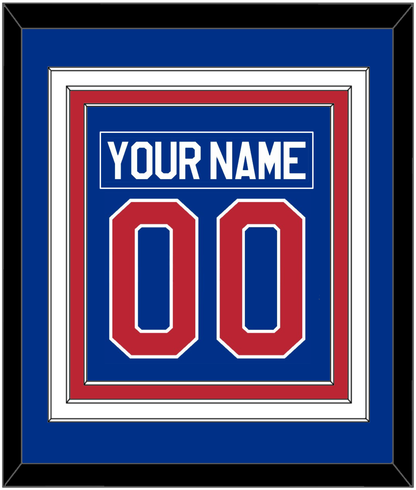 United States Men's Hockey Nameplate & Number (Back) Combined - 1980 Olympics Road Blue - Premier Tier 2