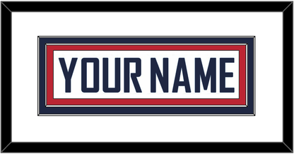 United States Men’s Hockey Nameplate - 2010 Olympics Home White - Signature Tier 1