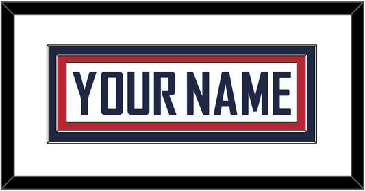United States Men’s Hockey Nameplate - 2010 Olympics Home White - Signature Tier 1