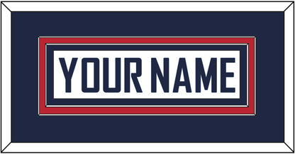 United States Men’s Hockey Nameplate - 2010 Olympics Home White - Signature Tier 2