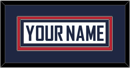 United States Men’s Hockey Nameplate - 2010 Olympics Home White - Signature Tier 2