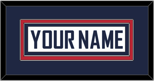 United States Men’s Hockey Nameplate - 2010 Olympics Home White - Signature Tier 2