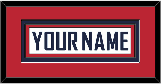 United States Men’s Hockey Nameplate - 2010 Olympics Home White - Signature Tier 3