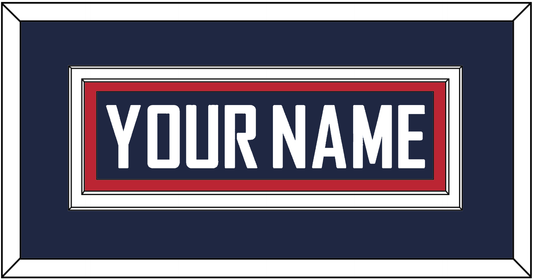 United States Men’s Hockey Nameplate - 2014 Olympics Road Blue - Signature Tier 2