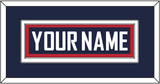 United States Men’s Hockey Nameplate - 2014 Olympics Road Blue - Double Mat 2