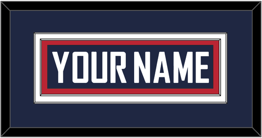 United States Men’s Hockey Nameplate - 2010 Olympics Road Blue - Signature Tier 2