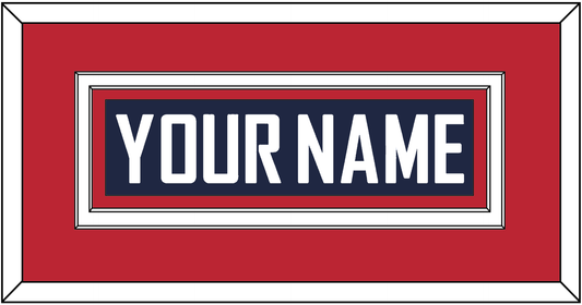 United States Men’s Hockey Nameplate - 2010 Olympics Road Blue - Signature Tier 3