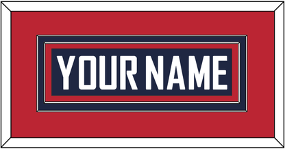 United States Men’s Hockey Nameplate - 2010 Olympics Road Blue - Signature Tier 4