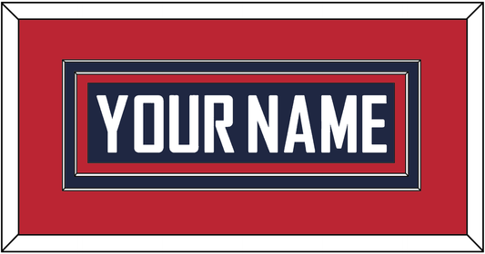 United States Men’s Hockey Nameplate - 2010 Olympics Road Blue - Signature Tier 4