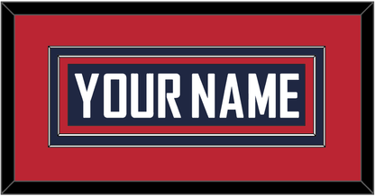 United States Men’s Hockey Nameplate - 2010 Olympics Road Blue - Signature Tier 4