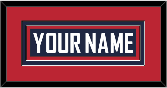 United States Men’s Hockey Nameplate - 2010 Olympics Road Blue - Signature Tier 4