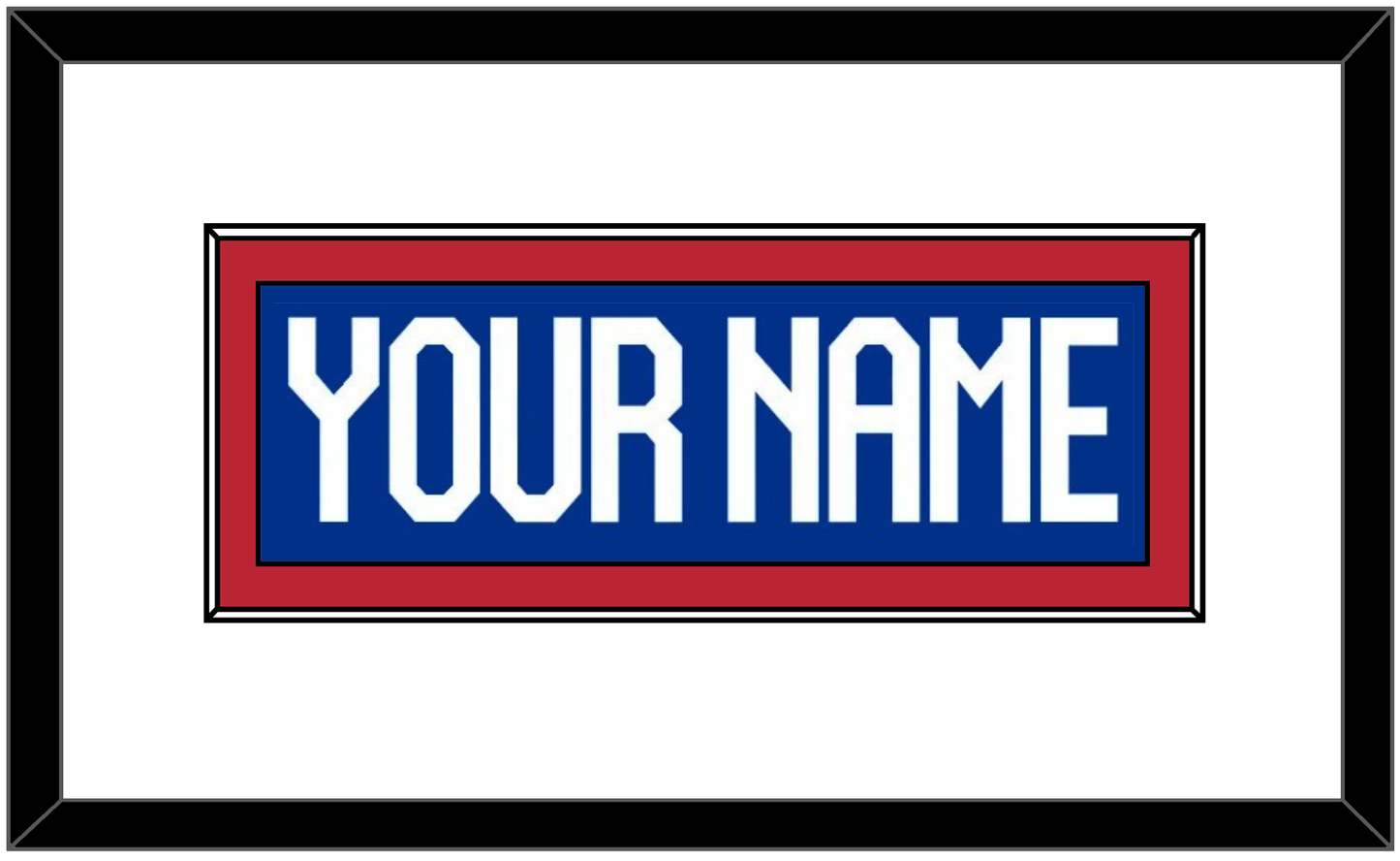 United States Men’s Hockey Nameplate - 2026 Olympics Home White/Road Blue - Essential Tier 1