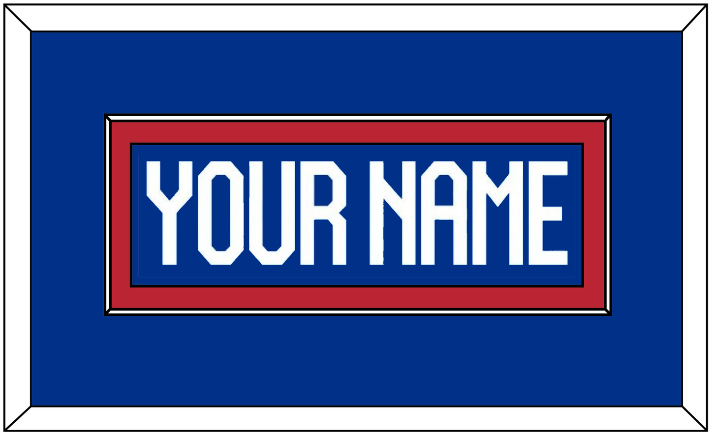 United States Men’s Hockey Nameplate - 2026 Olympics Home White/Road Blue - Essential Tier 2