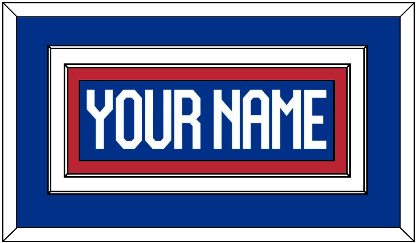 United States Men’s Hockey Nameplate - 2026 Olympics Home White/Road Blue - Signature Tier 2