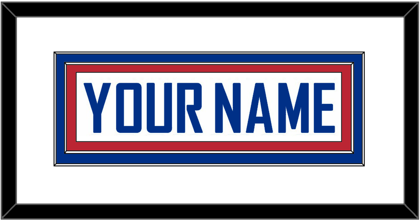 United States Men’s Hockey Nameplate - 2010 Olympics Alternate White - Signature Tier 1