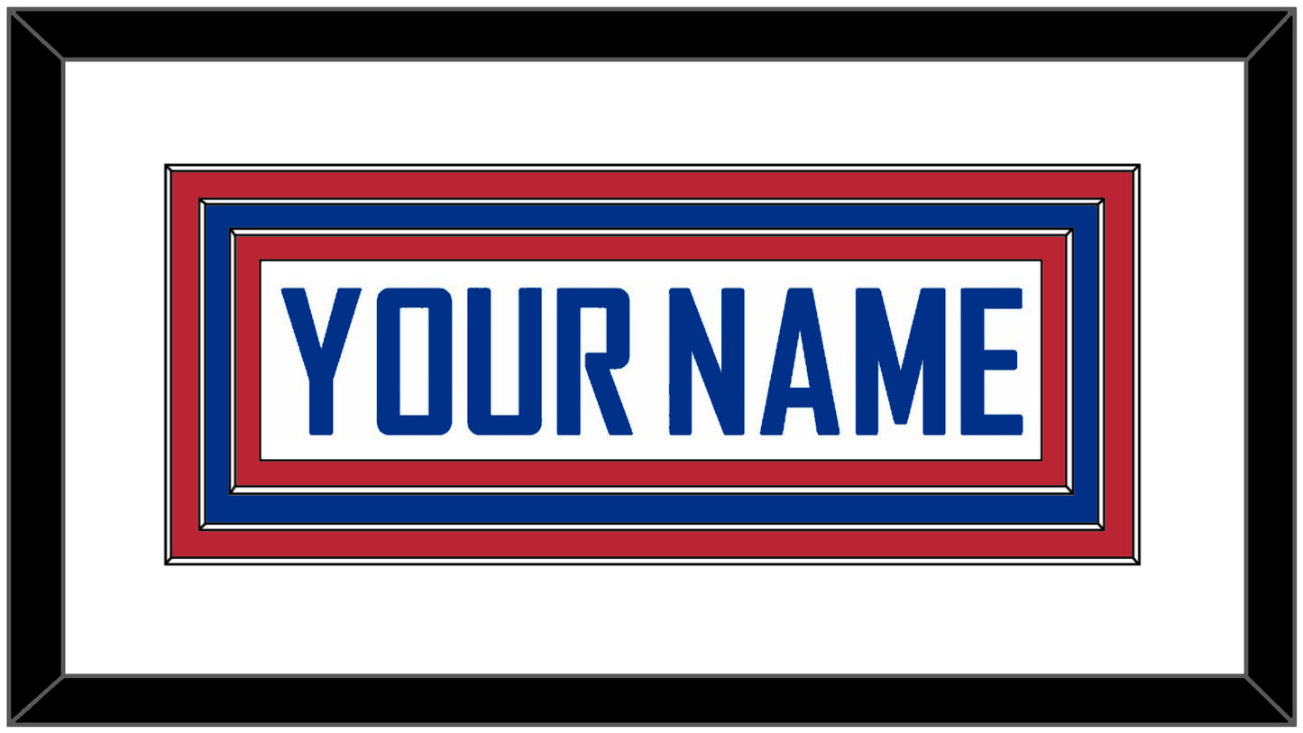 United States Men’s Hockey Nameplate - 2010 Olympics Alternate White - Premier Tier 2