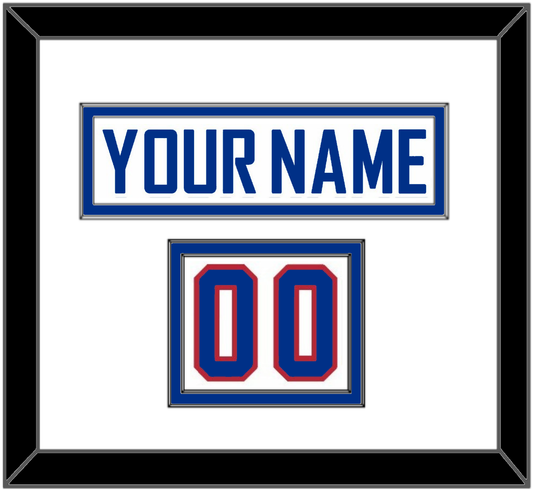 United States Men’s Hockey Nameplate & Number (Shoulder) - 2010 Olympics Alternate White - Signature Tier 1