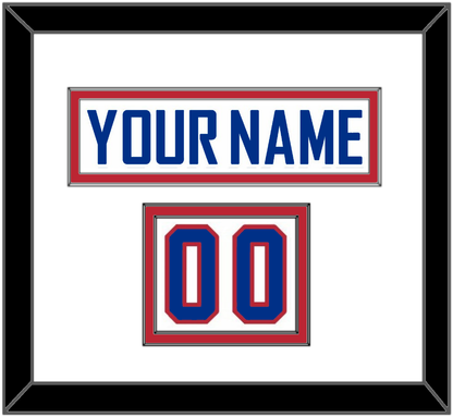 United States Men’s Hockey Nameplate & Number (Shoulder) - 2010 Olympics Alternate White - Signature Tier 2