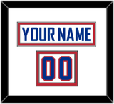 United States Men’s Hockey Nameplate & Number (Shoulder) - 2010 Olympics Alternate White - Double Mat 2