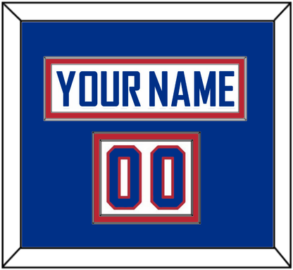 United States Men’s Hockey Nameplate & Number (Shoulder) - 2010 Olympics Alternate White - Signature Tier 3