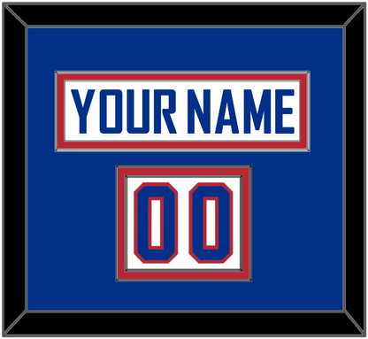 United States Men’s Hockey Nameplate & Number (Shoulder) - 2010 Olympics Alternate White - Signature Tier 3