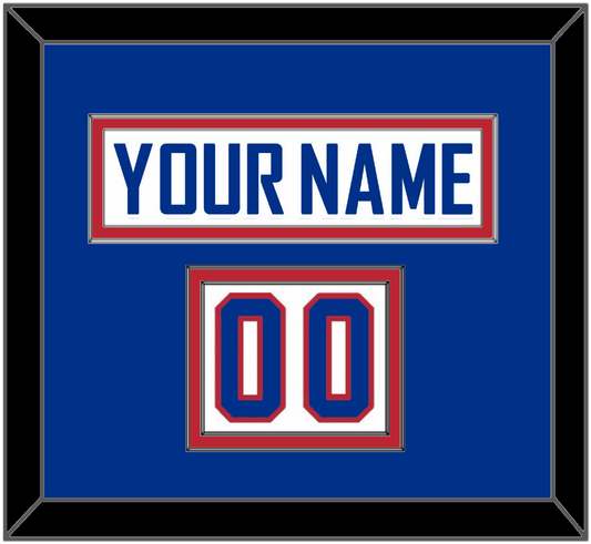 United States Men’s Hockey Nameplate & Number (Shoulder) - 2010 Olympics Alternate White - Signature Tier 3