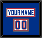 United States Men’s Hockey Nameplate & Number (Shoulder) - 2010 Olympics Alternate White - Double Mat 3