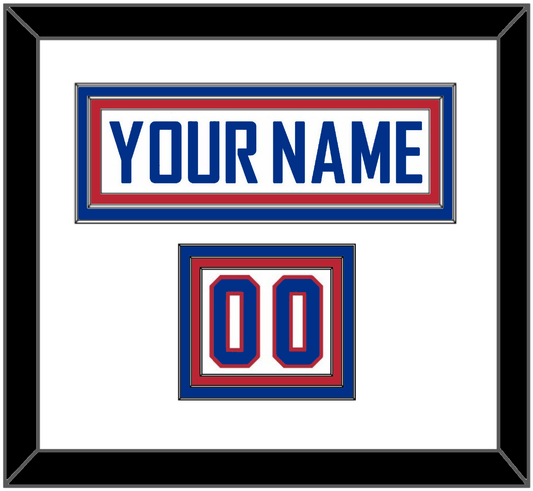United States Men’s Hockey Nameplate & Number (Shoulder) - 2010 Olympics Alternate White - Premier Tier 1