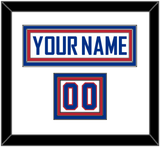 United States Men’s Hockey Nameplate & Number (Shoulder) - 2010 Olympics Alternate White - Triple Mat 1