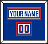 United States Men’s Hockey Nameplate & Number (Shoulder) - 2010 Olympics Alternate White - Triple Mat 2