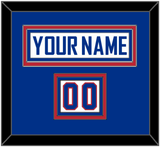 United States Men’s Hockey Nameplate & Number (Shoulder) - 2010 Olympics Alternate White - Triple Mat 2