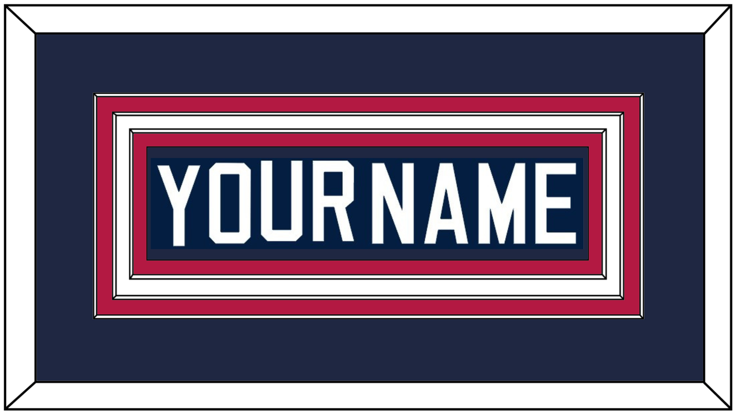 United States Men’s Hockey Nameplate - 2002 Olympics Home White - Premier Tier 1