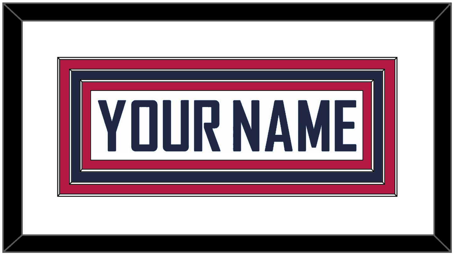 United States Men’s Hockey Nameplate - 2010 Olympics Home White - Premier Tier 2
