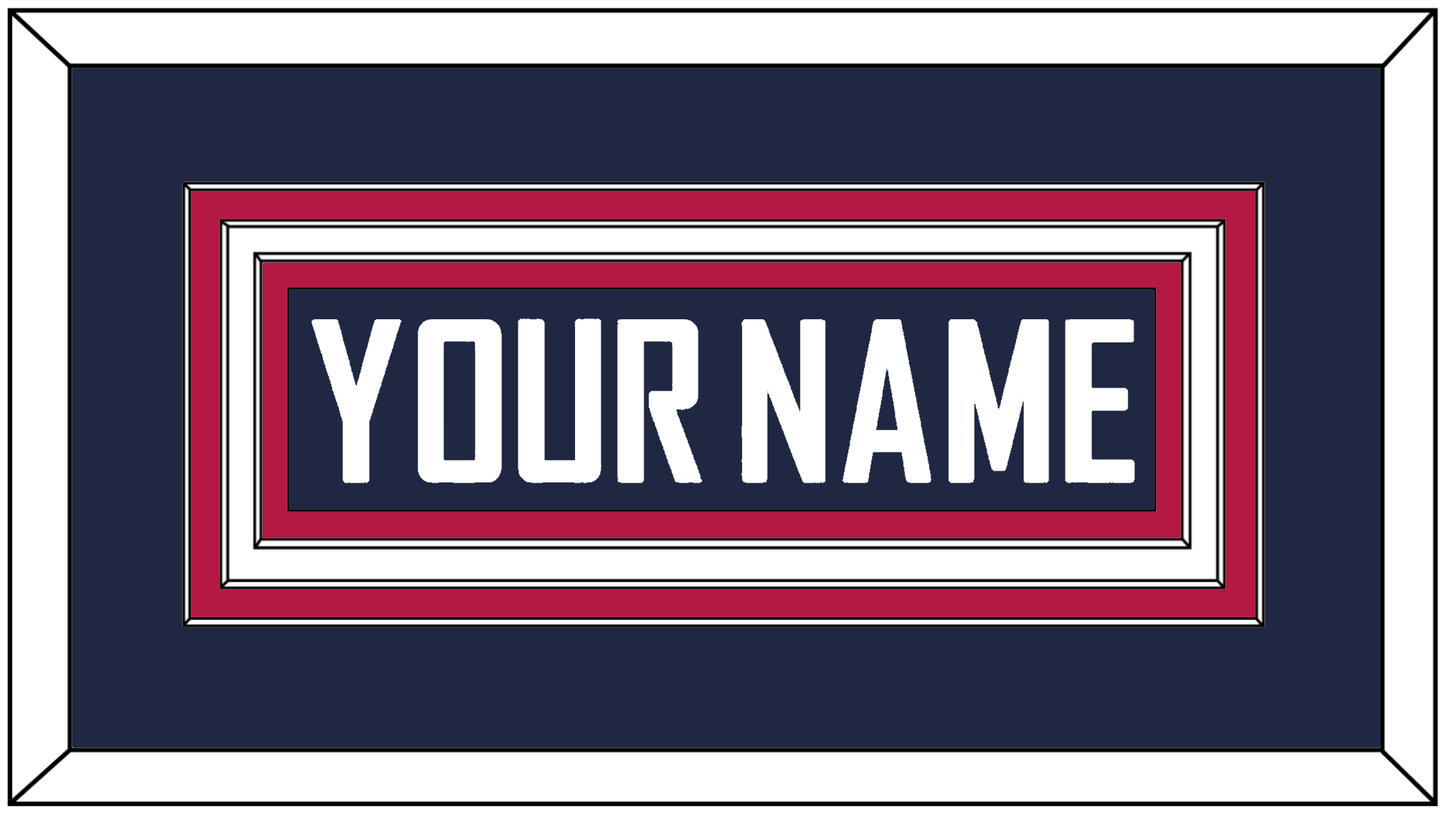 United States Men’s Hockey Nameplate - 2014 Olympics Home White - Premier Tier 1
