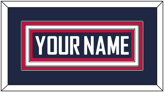 United States Men’s Hockey Nameplate - 2014 Olympics Home White - Premier Tier 1