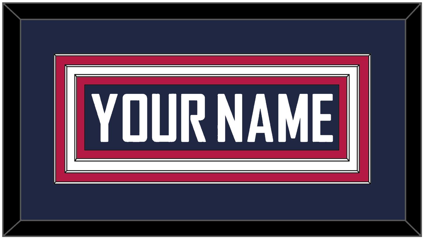 United States Men’s Hockey Nameplate - 2010 Olympics Road Blue - Premier Tier 1