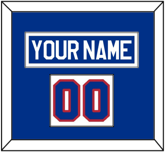 United States Men’s Hockey Nameplate & Number (Shoulder) - 1980 Olympics Home White - Essential Tier 1