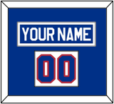 United States Men’s Hockey Nameplate & Number (Shoulder) - 1980 Olympics Home White - Single Mat 1