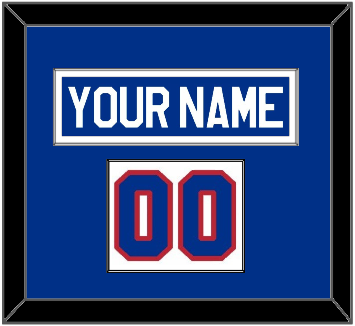 United States Men’s Hockey Nameplate & Number (Shoulder) - 1980 Olympics Home White - Essential Tier 1