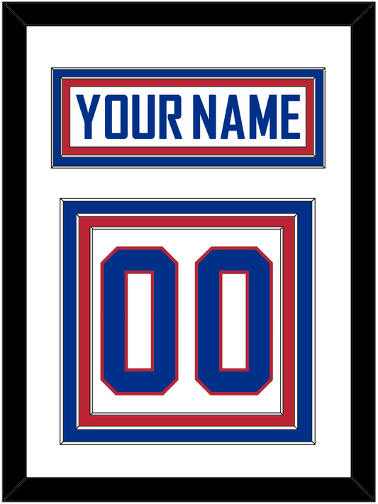 United States Men's Hockey Nameplate & Number (Back) - 2010 Olympics Alternate White - Premier Tier 1