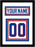 United States Men's Hockey Nameplate & Number (Back) - 2010 Olympics Alternate White - Triple Mat 1