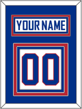 United States Men's Hockey Nameplate & Number (Back) - 2010 Olympics Alternate White - Triple Mat 2