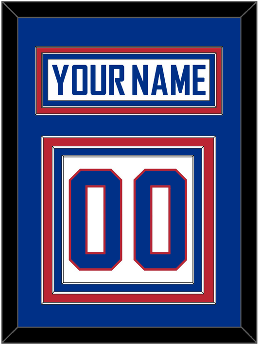 United States Men's Hockey Nameplate & Number (Back) - 2010 Olympics Alternate White - Premier Tier 2