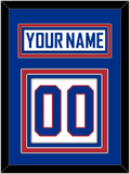 United States Men's Hockey Nameplate & Number (Back) - 2010 Olympics Alternate White - Triple Mat 2