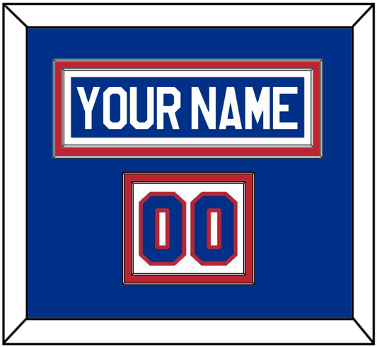 United States Men’s Hockey Nameplate & Number (Shoulder) - 1980 Olympics Home White - Signature Tier 3