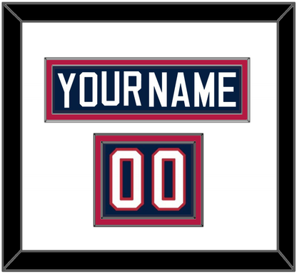 United States Men’s Hockey Nameplate & Number (Shoulder) - 2002 Olympics Home White - Signature Tier 1