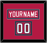 United States Men’s Hockey Nameplate & Number (Shoulder) - 2002 Olympics Road Blue - Double Mat 2