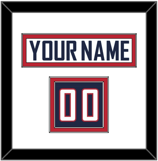 United States Men’s Hockey Nameplate & Number (Shoulder) - 2010 Olympics Home White - Signature Tier 1