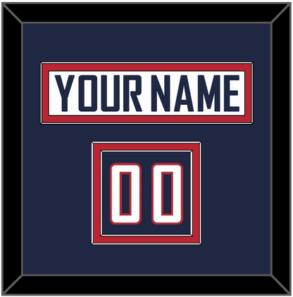 United States Men’s Hockey Nameplate & Number (Shoulder) - 2010 Olympics Home White - Signature Tier 2