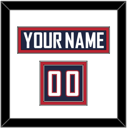 United States Men’s Hockey Nameplate & Number (Shoulder) - 2014 Olympics Road Blue - Signature Tier 1